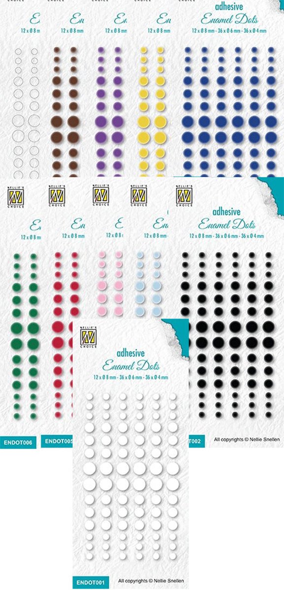 Adhesive Enamel Dots